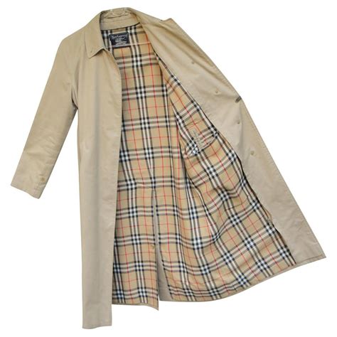 burberry damen regenmantel karierte|Burberry.